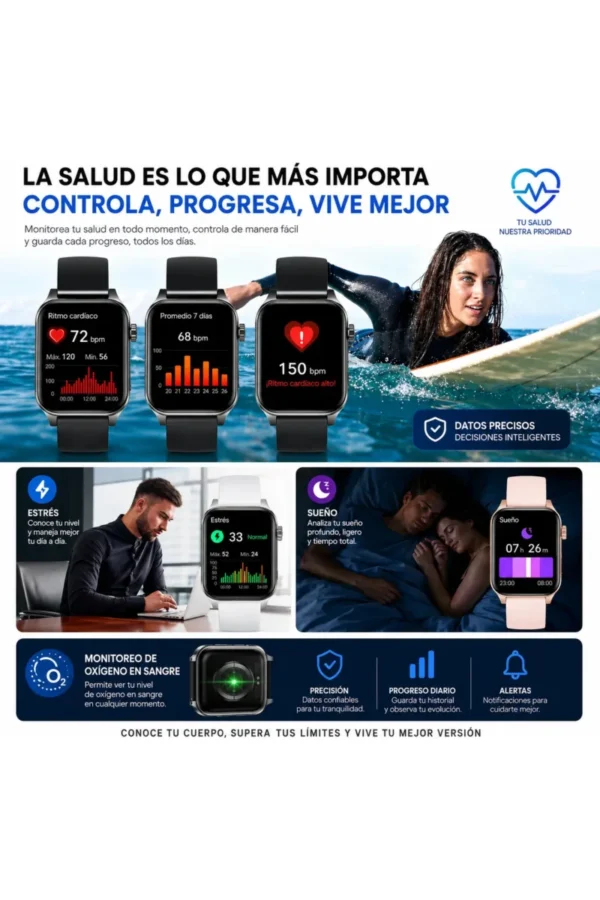 D_NQ_NP_2X_605137-MLA111943861647_052026-F.jpg Smartwatch O'clock V22 - Negro
