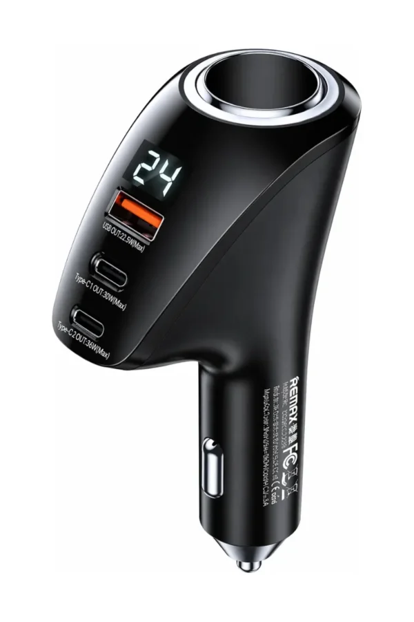 D_NQ_NP_2X_609849-MLA111540703171_052026-F.jpg Cargador de Auto Remax RCC339 - Negro