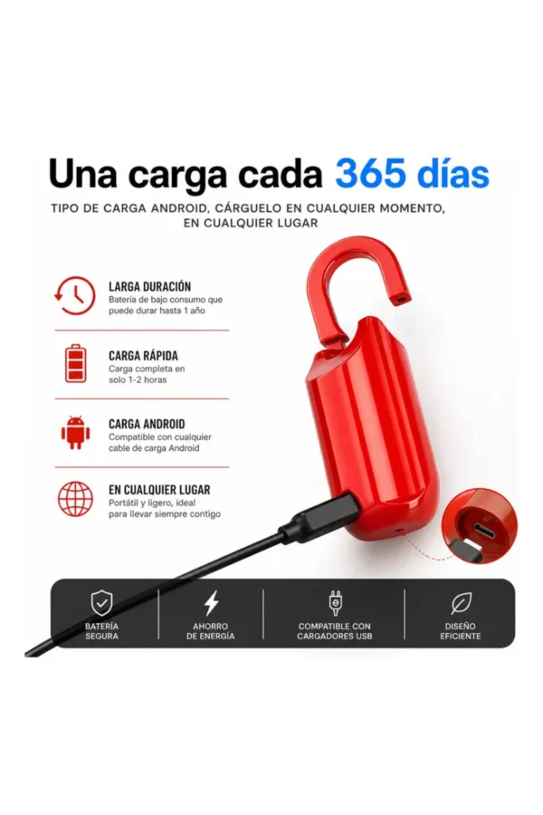 Candado Smart Lock - Rojo
