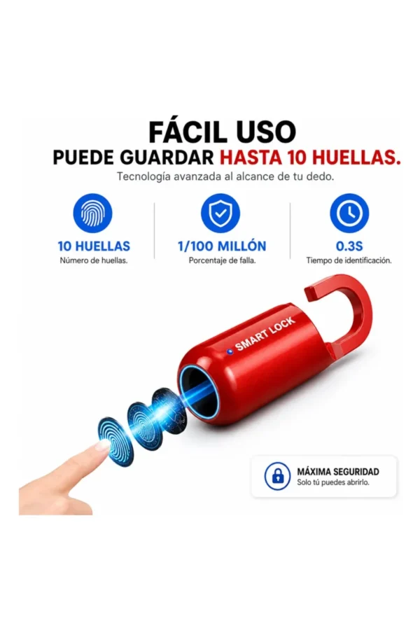 Candado Smart Lock - Rojo