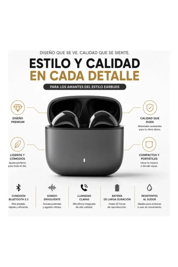 Auriculares In-Ear O'clock G13 Pro - Gris