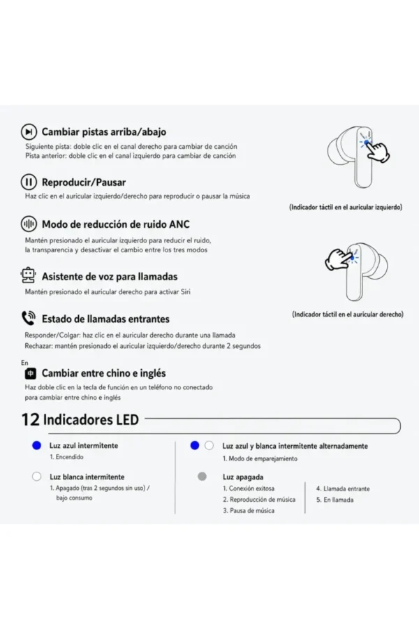 D_NQ_NP_2X_641287-MLA113149593655_062026-F.jpg Auriculares In-Ear O'clock KH10-Max KH10-SIN-IA - Negro