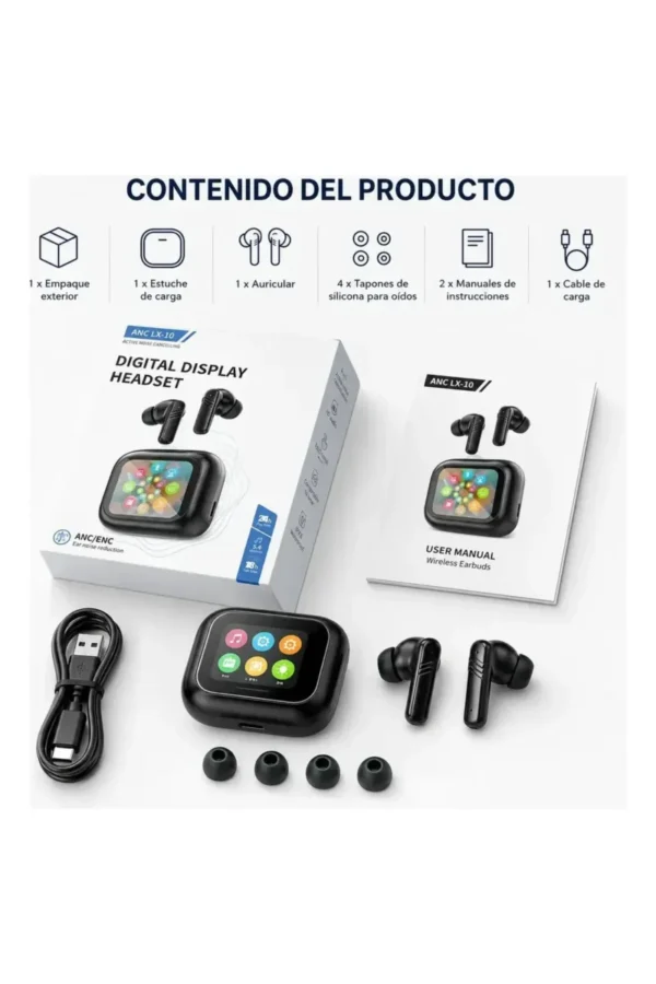 D_NQ_NP_2X_660053-MLA113149918993_062026-F.jpg Auriculares In-Ear O'clock KH10-Max KH10-SIN-IA - Negro