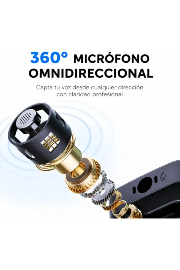 D_NQ_NP_2X_672836-MLA111397873645_052026-F.jpg Micrófono Corbatero O'clock J33 - Negro