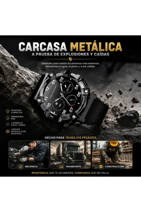 D_NQ_NP_2X_675304-MLA112932459771_062026-F.jpg Smartwatch O'clock T-REX66 PG666 - Negro