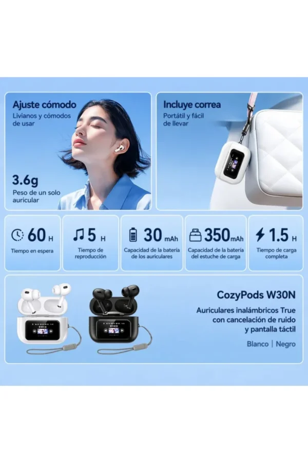 D_NQ_NP_2X_679849-MLA109851739414_042026-F.jpg Auriculares In-Ear iRemax Cozy Buds - Blanco