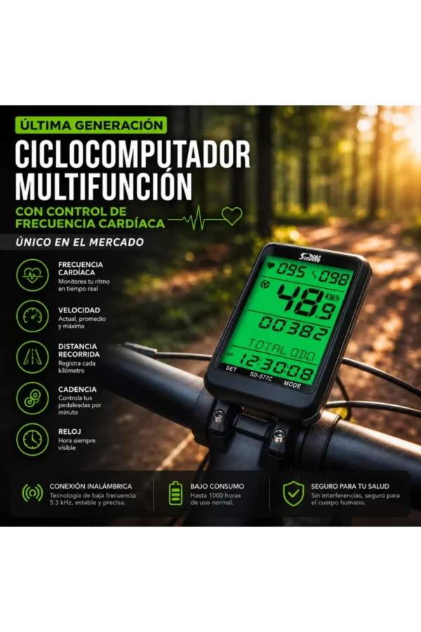 D_NQ_NP_2X_685146-MLA110937049618_052026-F.jpg Ciclocomputadora Sunding SD-577C SD-557C - Negro
