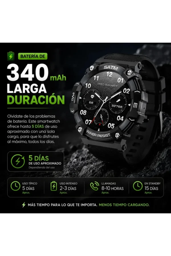 D_NQ_NP_2X_712188-MLA111825807774_062026-F-1.jpg Smartwatch O'clock T-REX66 PG666 - Negro