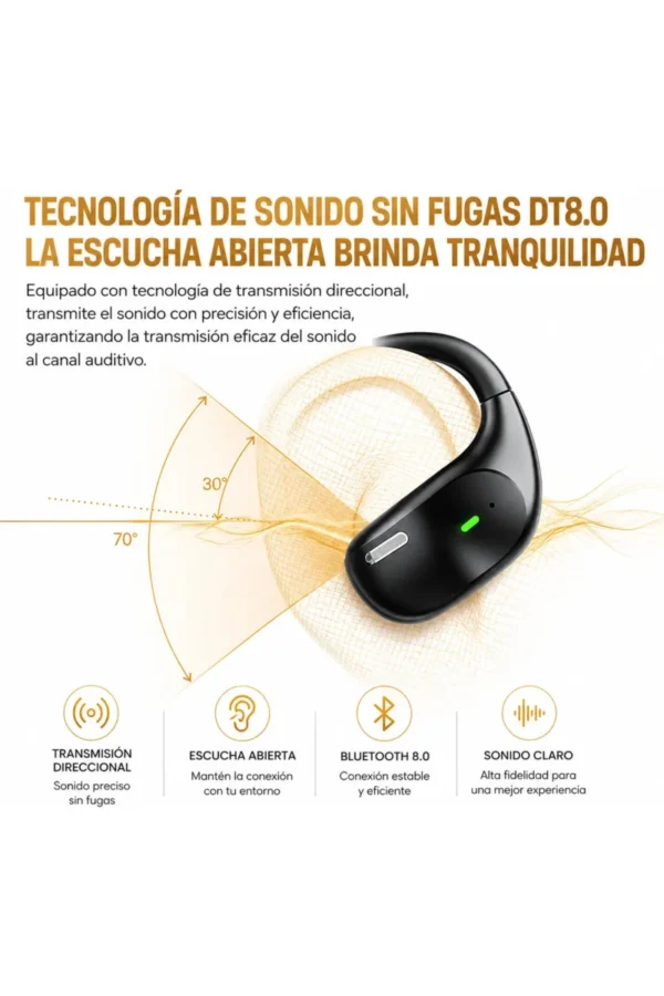 Auriculares Air Conduction O'clock LX-80