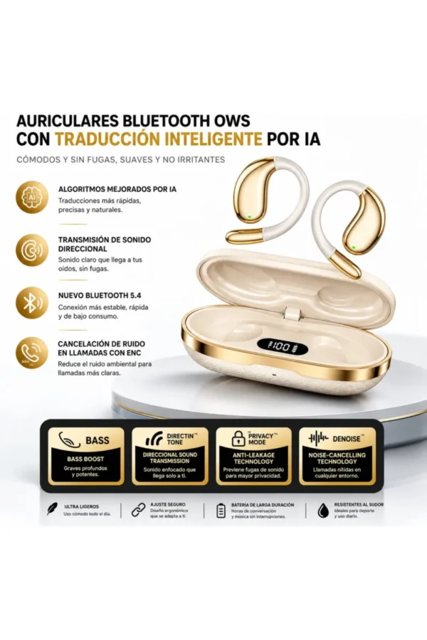 D_NQ_NP_2X_713755-MLA111991385703_052026-F.jpg Auriculares Clip Ear O'clock QH011 - Beige