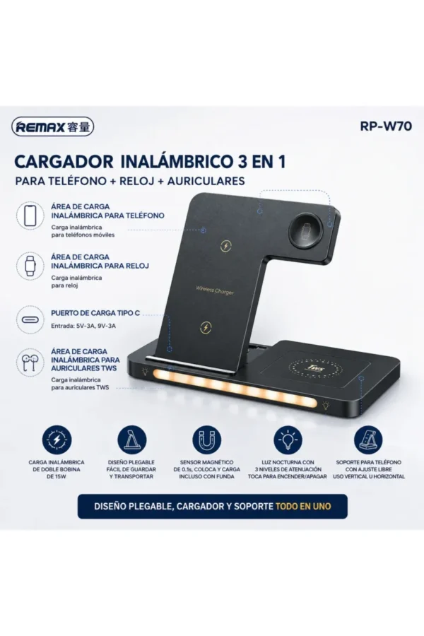 D_NQ_NP_2X_750141-MLA112153174877_052026-F.jpg Cargador Inalámbrico Remax RP-W70 - Negro