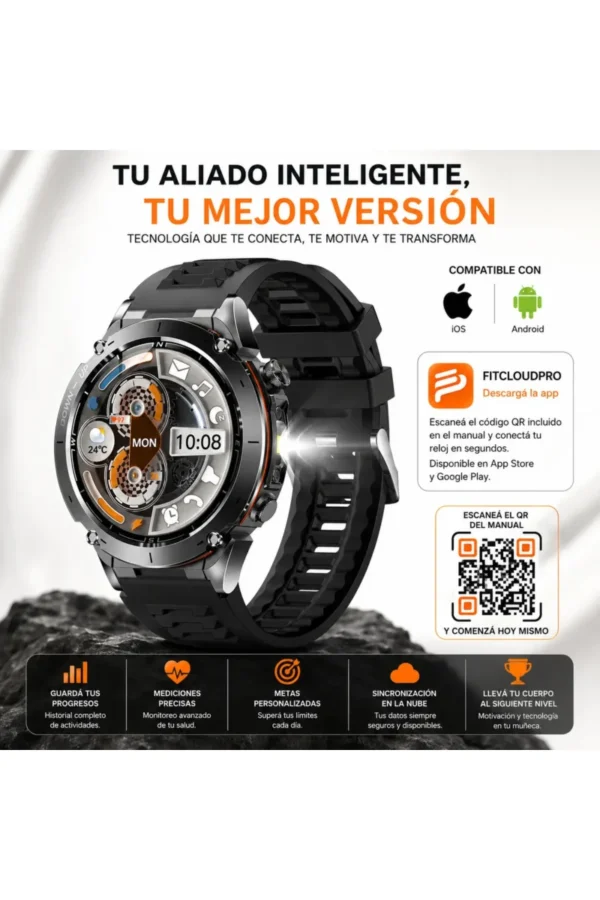 D_NQ_NP_2X_768714-MLA113038505499_062026-F.jpg Smartwatch O'clock Military Y101 - Negro