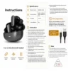 Auriculares In-Ear O'clock G11 ANC - Negro