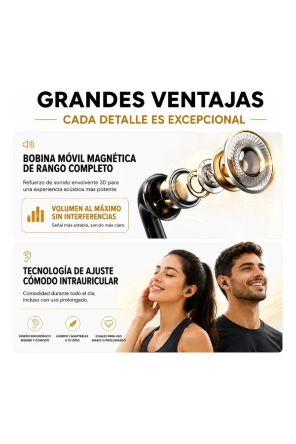 Auriculares In-Ear O'clock G13 Pro - Gris