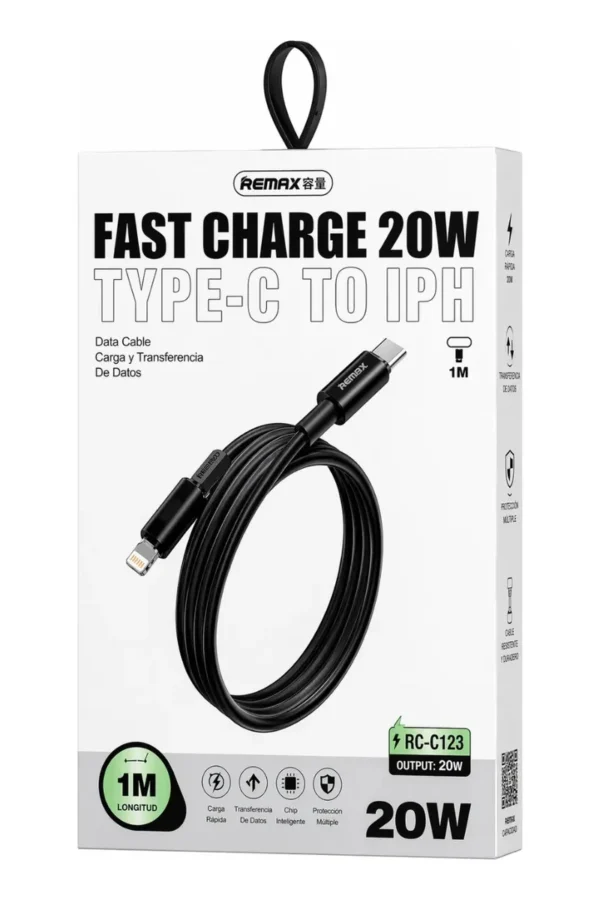 D_NQ_NP_2X_791380-MLA110641672390_052026-F.jpg Cable de Datos Remax RC-C026-C-L - Blanco - Talle L