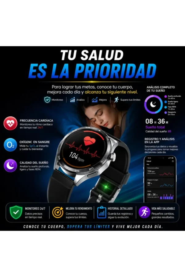 D_NQ_NP_2X_793224-MLA112076271026_062026-F.jpg Smartwatch O'clock Watch-83 Q83 - Negro