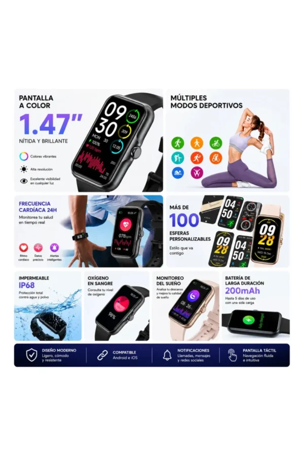 D_NQ_NP_2X_818970-MLA110938132104_052026-F.jpg Smartwatch O'clock KB54 - Dorado