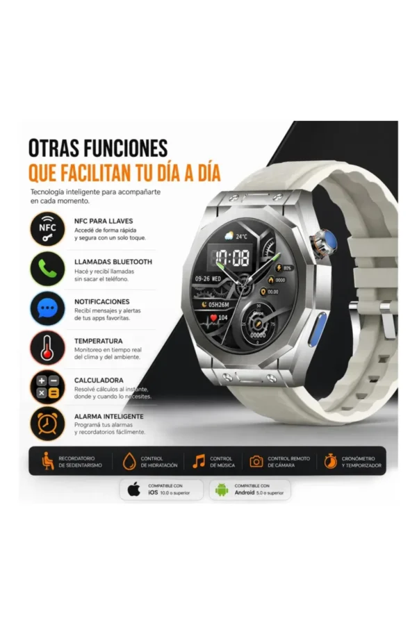 D_NQ_NP_2X_830470-MLA111872715144_062026-F.jpg Smartwatch O'clock Z83 Max - Gris