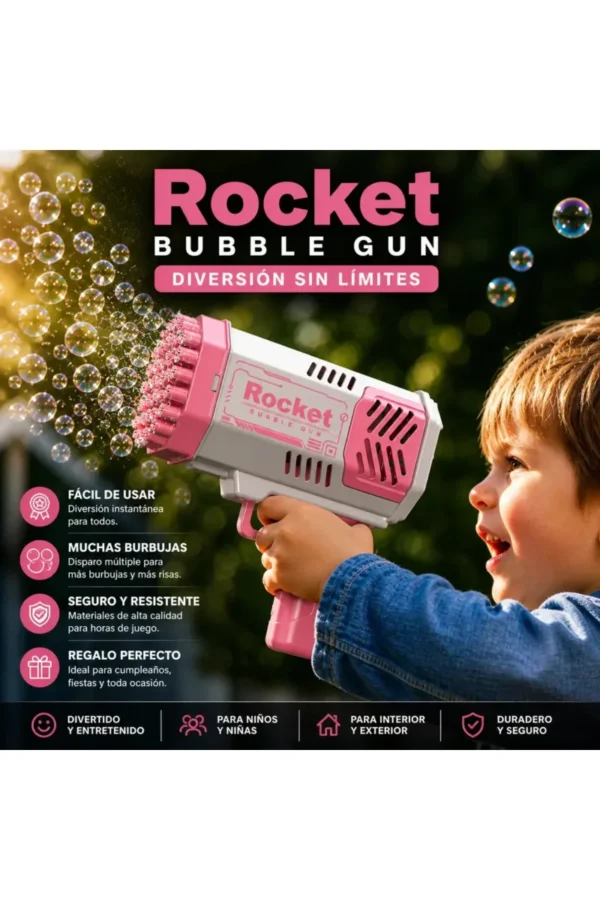 D_NQ_NP_2X_834432-MLA111111315151_052026-F.jpg Burbujero Rocket Boom - Azul