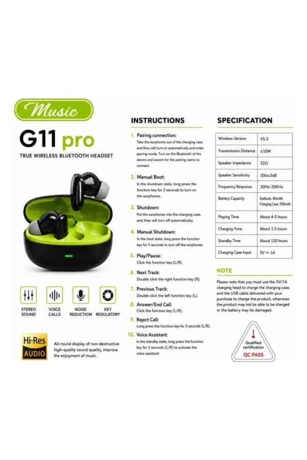 Auriculares In-Ear O'clock G11-Pro