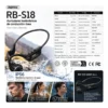 Auriculares de Conducción Ósea Remax RB-S18 - Negro