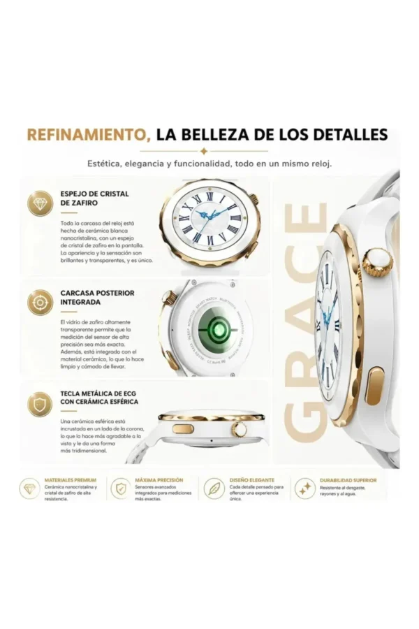 Smartwatch O'clock HW3 Mini - Blanco