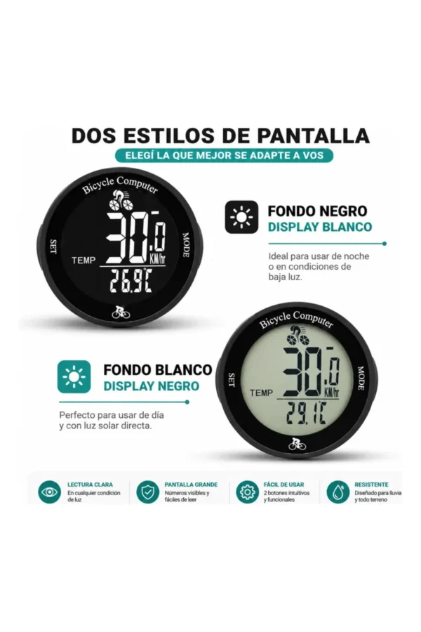 D_NQ_NP_2X_858768-MLA110525475986_052026-F.jpg Ciclocomputadora O'clock OX198 - Negro