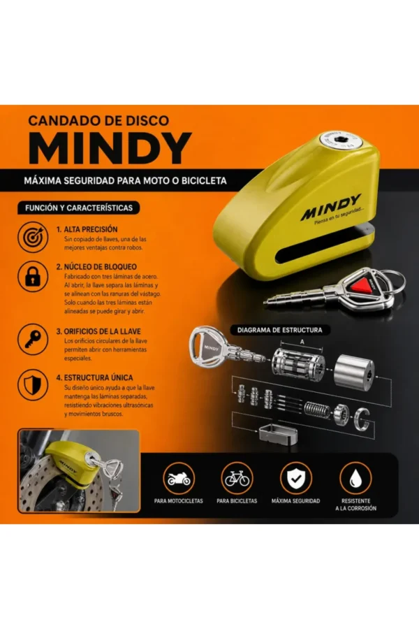 Traba Disco Mindy MHA01 - Dorado