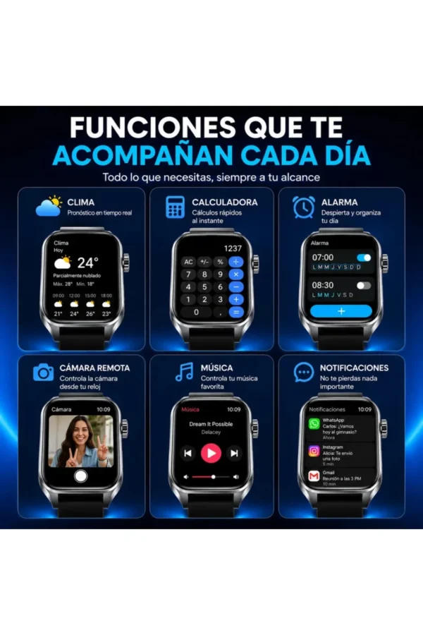 D_NQ_NP_2X_866633-MLA111944096241_052026-F.jpg Smartwatch O'clock V22 - Negro