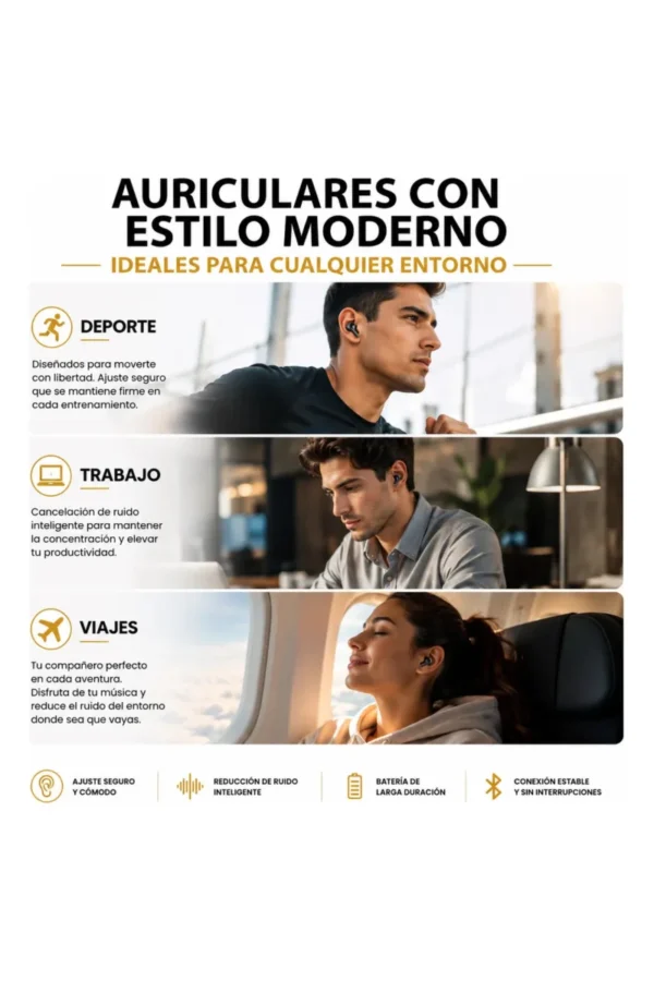 Auriculares In-Ear O'clock G13 Pro - Gris