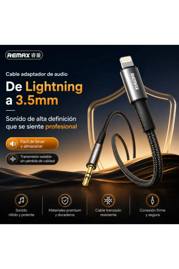 D_NQ_NP_2X_908362-MLA111791553125_052026-F.jpg Cable Adaptador Remax C25 - Negro