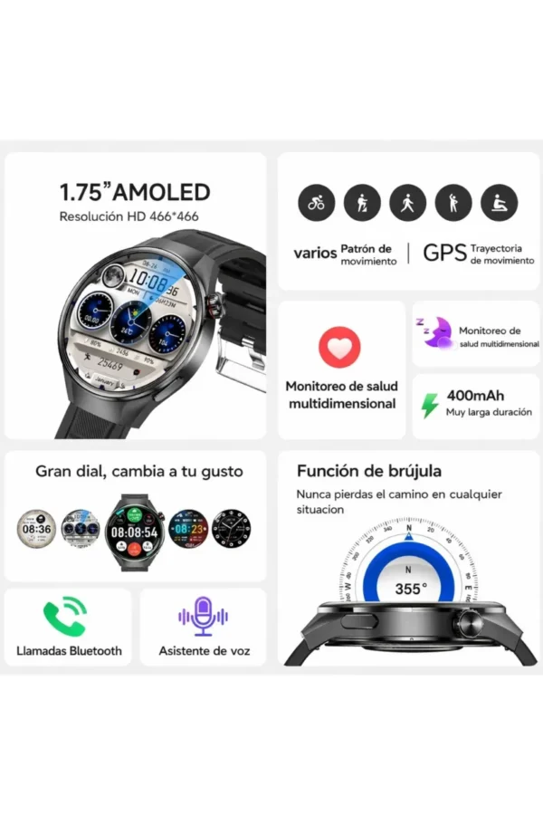 Smartwatch O'clock G5 Plus - Gris