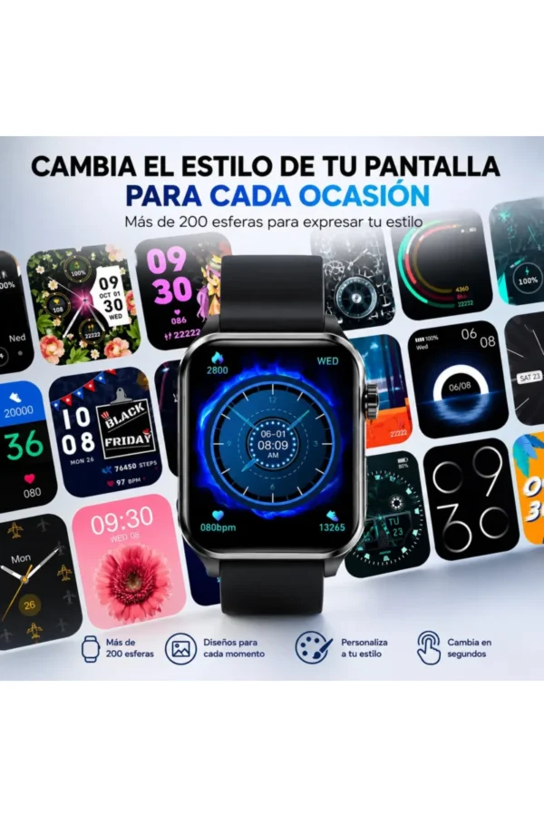 D_NQ_NP_2X_942589-MLA110971981110_052026-F.jpg Smartwatch O'clock V22 - Negro