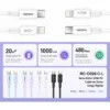 D_NQ_NP_2X_947136-MLA110641642490_052026-F.jpg Cable de Datos Remax RC-C026-C-L - Blanco - Talle L