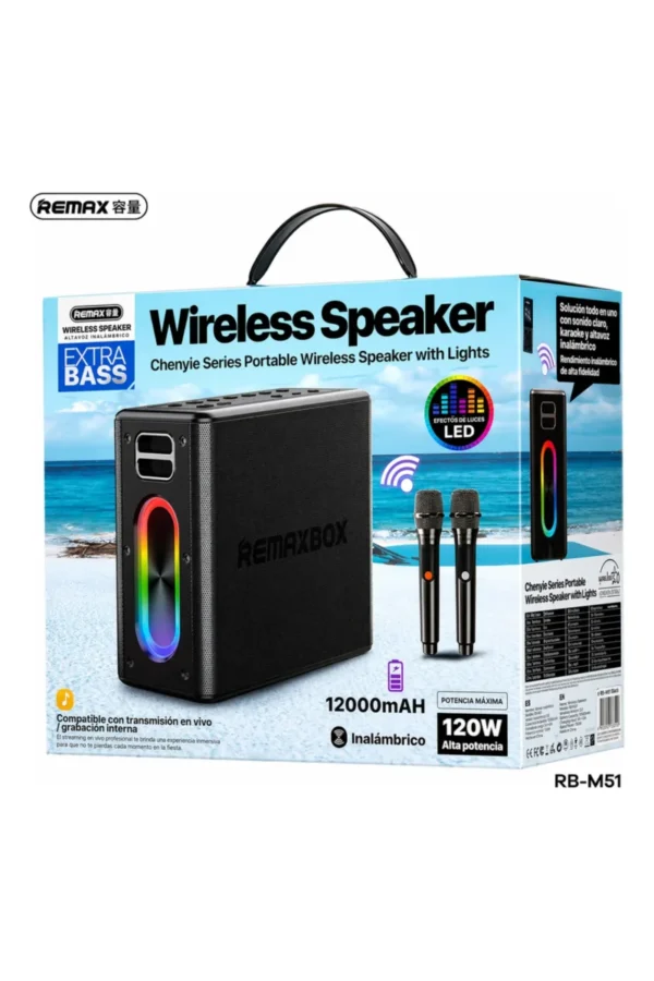Parlante Karaoke Remax RM-M51 - Gris oscuro
