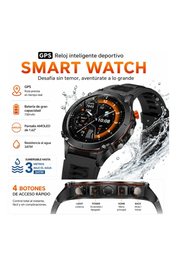 D_NQ_NP_2X_958703-MLA111916792576_062026-F.jpg Smartwatch O'clock Military Y101 - Negro