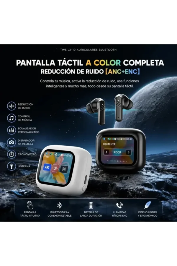 D_NQ_NP_2X_980190-MLA113149418975_062026-F.jpg Auriculares In-Ear O'clock KH10-Max KH10-SIN-IA - Negro