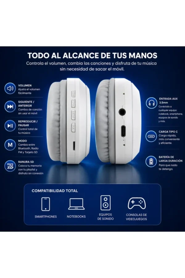 Auriculares Vincha O'clock DR10